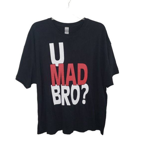 CT103 Men's Black "U Mad Bro" T-shirt 3XL - Picture 1 of 2